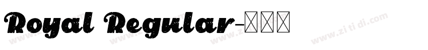 Royal Regular字体转换